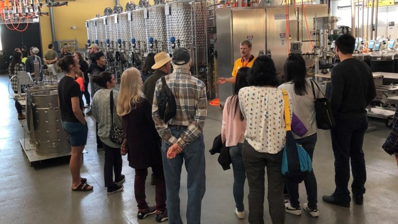 Visitors to Biodiversity Museum Day can tour the UC Davis Teaching Winery and the Teaching Brewery.